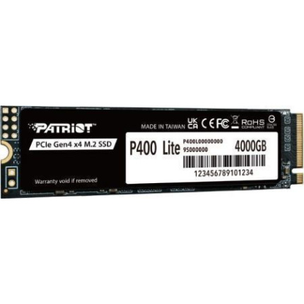 Patriot P400 Lite SSD 4TB M.2 NVMe PCI Express 4.0 P400LP4KGM28H <span style="color: white; visibility:visible;">4711378425819</span>