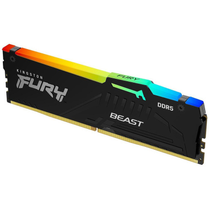 Kingston Fury Beast RGB DDR5 με Module 1x8GB και Ταχύτητα 5600 για Desktop KF556C36BBEA-8 <span style="color: white; visibility:visible;">0740617331950</span>