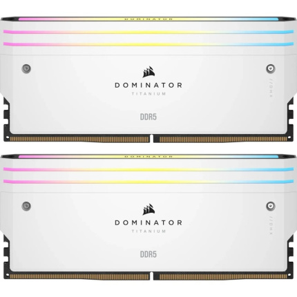 Corsair Dominator Titanium RGB DDR5 96GB RAM με 2x48GB Modules και Ταχύτητα 6400 για Desktop CMP96GX5M2B6400C32W <span style="color: white; visibility:visible;">0840006679240</span>