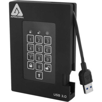 Apricorn Aegis Padlock Fortress USB 3.1 Εξωτερικός SSD 512GB 2.5" Μαύρο <span style="color: white; visibility:visible;">0708326913782</span>