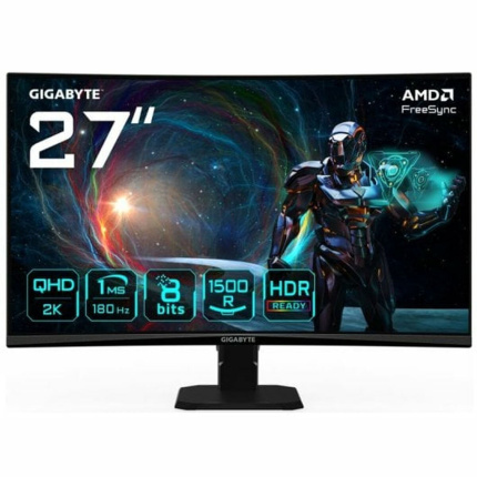 Gigabyte GS27QCA VA HDR Curved Monitor 27" QHD 2560x1440 180Hz <span style="color: white; visibility:visible;">4719331863449</span>