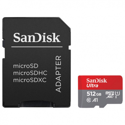 Sandisk Ultra microSDXC 512GB U1 A1 UHS-I 140MB/s (619659200572)