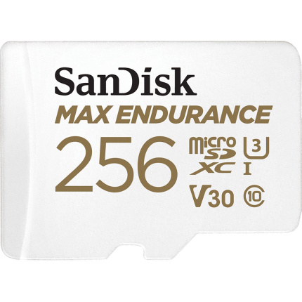 Sandisk Max Endurance microSDXC 256GB Class 10 U3 V30 UHS-I <span style="color: white; visibility:visible;">0619659178543</span>