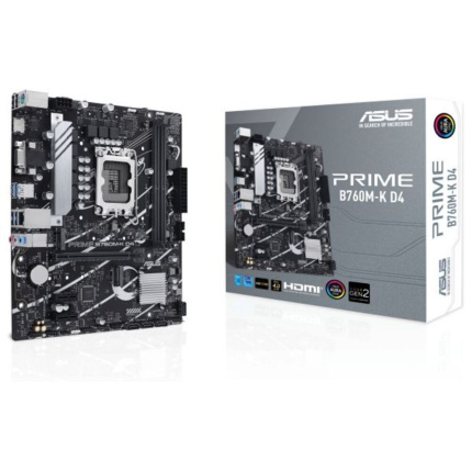Asus PRIME B760M-K D4 Motherboard Micro ATX με Intel 1700 Socket 90MB1DS0-M0EAY0 <span style="color: white; visibility:visible;">4711387006917</span>