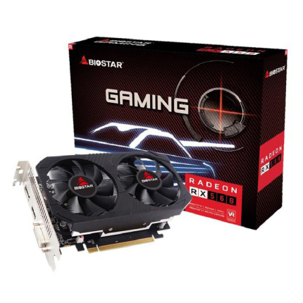 Biostar Radeon RX 560 4GB GDDR5 Κάρτα Γραφικών VA5615RF41-TBHR1-BS2 <span style="color: white; visibility:visible;">4712960683839</span>