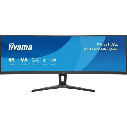 Iiyama XCB4594DQSU-B1 Ultrawide VA HDR Curved Monitor 44.5" 5120x1440 με Χρόνο Απόκρισης 2ms GTG <span style="color: white; visibility:visible;">4948570126293</span>