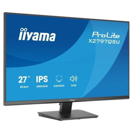 Iiyama X2797QSU-B1 IPS Monitor 27" QHD 2560x1440 <span style="color: white; visibility:visible;">4948570126880</span>