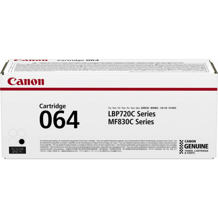 Canon 064 Γνήσιο Toner Laser Εκτυπωτή Μαύρο (4937C001) <span style="color: white; visibility:visible;">4549292182552</span>