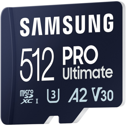 Samsung PRO Ultimate microSDXC 512GB Class 10 U3 V30 A2 UHS-I με αντάπτορα <span style="color: white; visibility:visible;">8806094957228</span>
