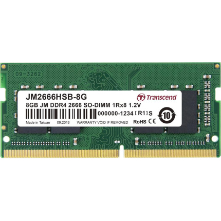 Transcend DDR4 με Module 1x8GB και Ταχύτητα 3200 για Laptop JM3200HSB-8G <span style="color: white; visibility:visible;">0760557848349</span>