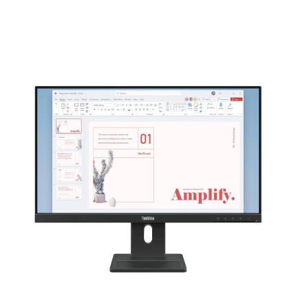Lenovo ThinkVision E24-40 IPS Monitor 23.8" FHD 1920x1080 με Χρόνο Απόκρισης 4ms GTG <span style="color: white; visibility:visible;">0198156755582</span>