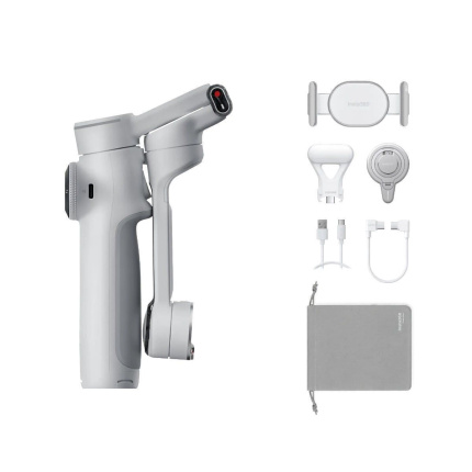 Insta360 Flow 2 Pro Creator Kit Gimbal Κινητού με Σταθεροποιητή 3 Αξόνων και 10 ώρες λειτουργίας Γκρι(6970357859252)