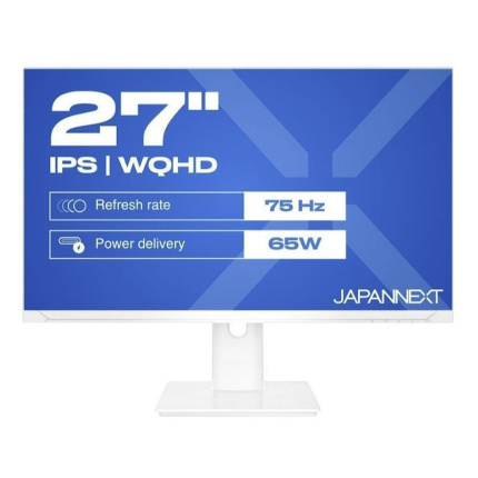 Japannext JN-IPS270WQHD75F IPS Monitor 27" QHD 2560x1440 με Χρόνο Απόκρισης 5ms GTG Λευκό <span style="color: white; visibility:visible;">4589511175873</span>