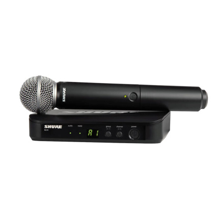 Shure BLX24E/SM58 H8E Σετ Ασύρματο Δυναμικό Μικρόφωνο Χειρός για Φωνητικά <span style="color: white; visibility:visible;">0042406246958</span>