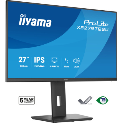 Iiyama XB2797QSU-B1 Monitor 27" QHD 2560x1440 <span style="color: white; visibility:visible;">4948570125876</span>