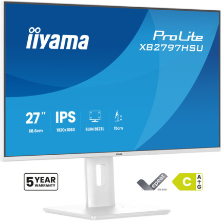 Iiyama XB2797HSU-W1 IPS Monitor 27" FHD 1920x1080 Λευκό <span style="color: white; visibility:visible;">4948570125869</span>