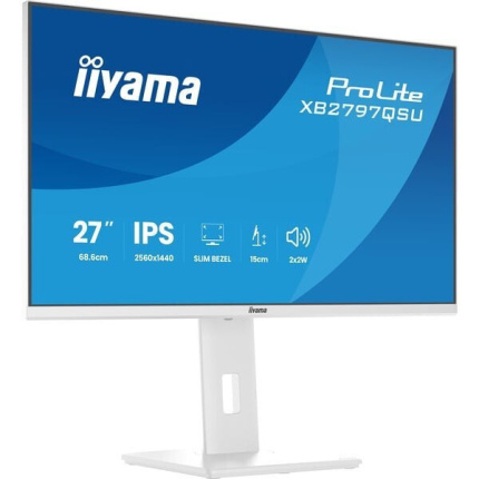 Iiyama Prolite XB2797QSU-W1 IPS Monitor 27" QHD 2560x1440 Λευκό <span style="color: white; visibility:visible;">4948570125883</span>