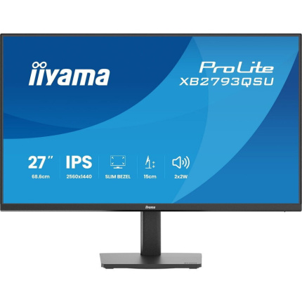 Iiyama ProLite XB2793QSU-B1 IPS Monitor 27" QHD 2560x1440 <span style="color: white; visibility:visible;">4948570126781</span>