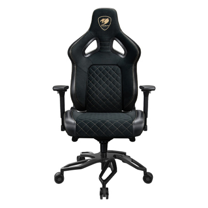 Cougar Titan Pro V2 Gold F Υφασμάτινη Καρέκλα Gaming με Ρυθμιζόμενα Μπράτσα Μαύρη <span style="color: white; visibility:visible;">4711649770075</span>