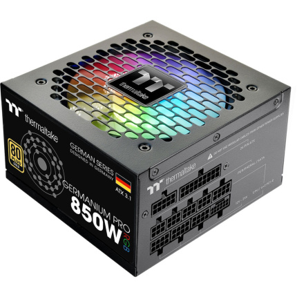 Thermaltake Germanium Pro RGB 850W Μαύρο Τροφοδοτικό Υπολογιστή Full Modular 80 Plus Gold <span style="color: white; visibility:visible;">4711658546166</span>