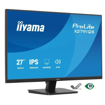 Iiyama ProLite X2791QS-B1 IPS Monitor 27" QHD 2560x1440 <span style="color: white; visibility:visible;">4948570127436</span>