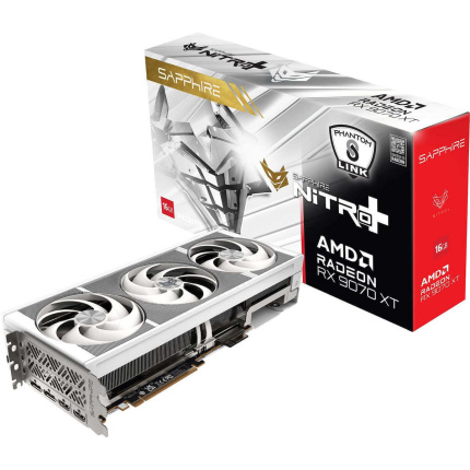 Sapphire Radeon RX 9070 XT 16GB GDDR6 Nitro+ Phantom Link Polar OC Κάρτα Γραφικών <span style="color: white; visibility:visible;">4895106297555</span>