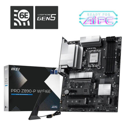MSI PRO Z890-P WIFI6E Motherboard ATX με Intel 1851 Socket 7E34-019R <span style="color: white; visibility:visible;">4711377429627</span>