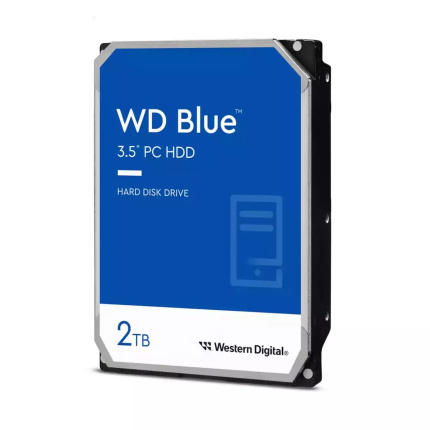 Western Digital Blue CMR 2TB HDD Σκληρός Δίσκος 3.5" SATA III 5400rpm με 64MB Cache για Καταγραφικό WD20EARZ <span style="color: white; visibility:visible;">0718037900667</span>