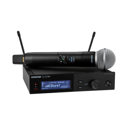 Shure SLXD24+E/58 Σετ Ασύρματο Δυναμικό Μικρόφωνο για Φωνητικά <span style="color: white; visibility:visible;">0042406898324</span>