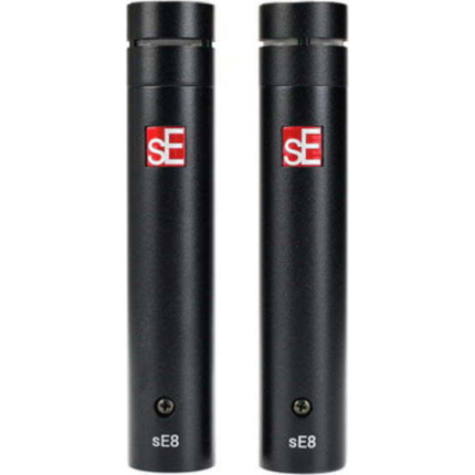 SE Electronics SE8 (Ζεύγος) Σετ Πυκνωτικό Μικρόφωνο XLR Shock Mounted για Φωνητικά <span style="color: white; visibility:visible;">0819032011225</span>