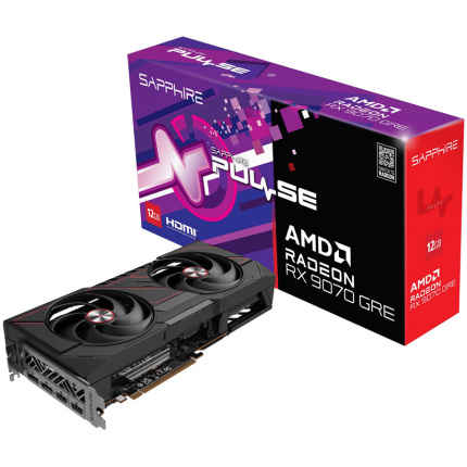Sapphire Radeon RX 9070 GRE 12GB GDDR6 Pulse OC Κάρτα Γραφικών 11354-01-20G <span style="color: white; visibility:visible;">4895106297777</span>