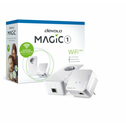 Devolo Magic 1 Powerline Διπλού Kit για Ασύρματη Σύνδεση Wi‑Fi 4 και Θύρα Ethernet <span style="color: white; visibility:visible;">4250059685611</span>
