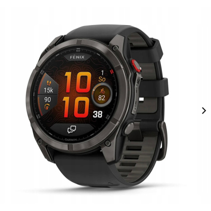 Garmin Fenix 8 Pro Titanium 51mm Αδιάβροχο Smartwatch με eSIM και Παλμογράφο (Carbon Gray DLC Titanium with Black) <span style="color: white; visibility:visible;">0753759350970</span>