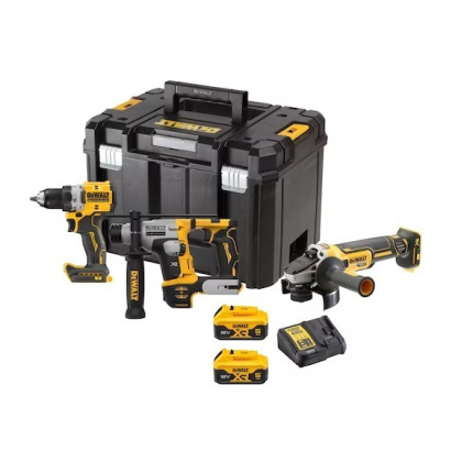 DEWALT DCK355P2T Σετ Γωνιακός Τροχός, Δραπανοκατσάβιδο & Σκαπτικό Brushless 18V με 2 Μπαταρίες 5Ah και Θήκη <span style="color: white; visibility:visible;">5035048798577</span>