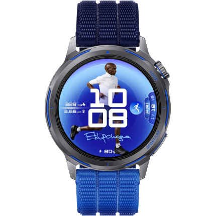 Huawei Watch GT Runner 2 Titanium 43mm Αδιάβροχο με Παλμογράφο (Blue) <span style="color: white; visibility:visible;">6942103185564</span>