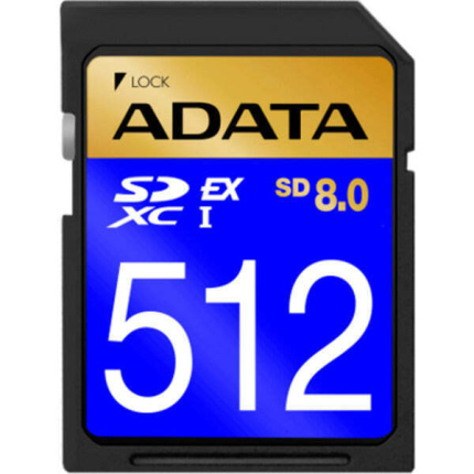 Adata SDXC 512GB U3 V30 UHS-I 300MB/s <span style="color: white; visibility:visible;">4711658150684</span>