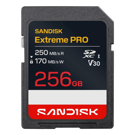 Sandisk Extreme Pro SDXC 256GB V30 UHS-I 170MB/s <span style="color: white; visibility:visible;">0619659224301</span>
