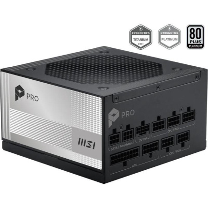 MSI PRO A1000PL PCIE5 1000W Μαύρο Τροφοδοτικό Υπολογιστή Full Modular 80 Plus Platinum <span style="color: white; visibility:visible;">4711377383622</span>