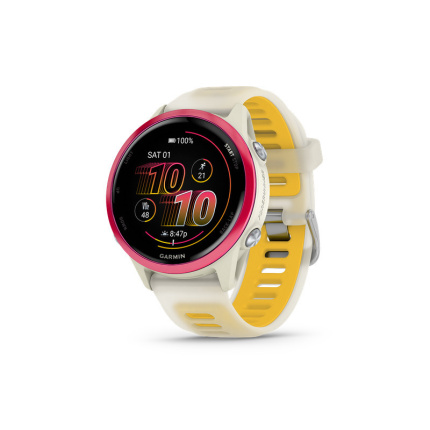 Garmin Forerunner 570 Aluminium 42mm Αδιάβροχο Smartwatch με Παλμογράφο (Raspberry Aluminum with Translucent Bone/Mango Band) <span style="color: white; visibility:visible;">0753759349820</span>