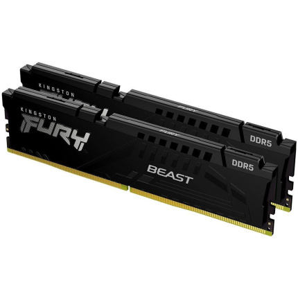 Kingston FURY Beast DDR5 64GB RAM με 2x32GB Modules και Ταχύτητα 5600 για Desktop KF556C36BBE2K2-64 <span style="color: white; visibility:visible;">0740617350173</span>