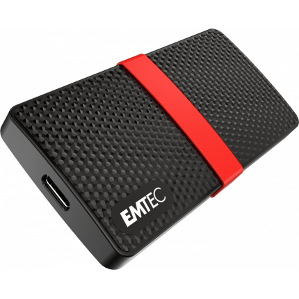 Emtec X200 Portable USB-C 3.2 / 3.1 / 3.0 Εξωτερικός SSD 512GB 2.5" Κόκκινο <span style="color: white; visibility:visible;">3126170170262</span>