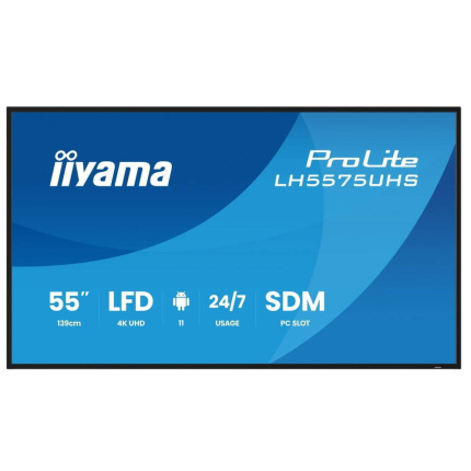 Iiyama LH5575UHS-B2AG Public Display LED IPS 4K UHD 55" <span style="color: white; visibility:visible;">4948570125258</span>