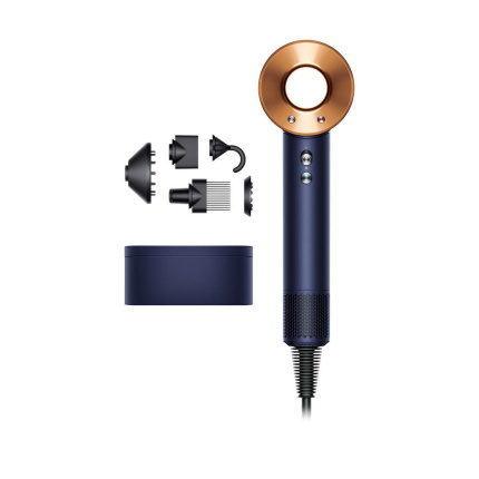 Dyson Supersonic HD07 Case Ionic Επαγγελματικό Πιστολάκι Μαλλιών με Φυσούνα 1600W Dark Blue / Bright Copper 412525-01 <span style="color: white; visibility:visible;">5025155117859</span>