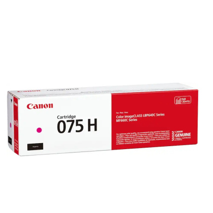 Canon 075 H Γνήσιο Toner Laser Εκτυπωτή Ματζέντα High Capacity High Yield 2500 Σελίδων <span style="color: white; visibility:visible;">4549292224375</span>