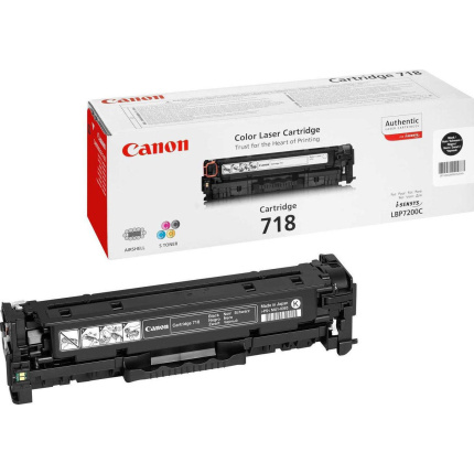 Canon 718 Γνήσιο Toner Laser Εκτυπωτή Μαύρο 3400 Σελίδων (2662B002) <span style="color: white; visibility:visible;">4960999628639</span>