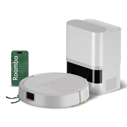 iRobot Roomba 115 Combo + AutoEmpty Dock Σκούπα Ρομπότ με Χαρτογράφηση Laser & Απορρόφηση 15000Pa Λευκή <span style="color: white; visibility:visible;">5061083614770</span>