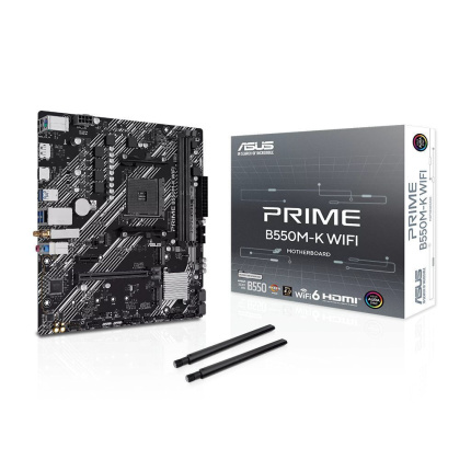Asus Prime B550M-K Wi-Fi Motherboard Micro ATX με AMD AM4 Socket 90MB1R80-M0EAY0 <span style="color: white; visibility:visible;">4711636611367</span>
