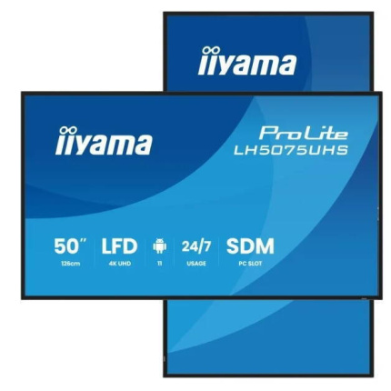 Iiyama LH5075UHS-B2AG Public Display LCD VA 4K UHD 50" <span style="color: white; visibility:visible;">4948570125241</span>