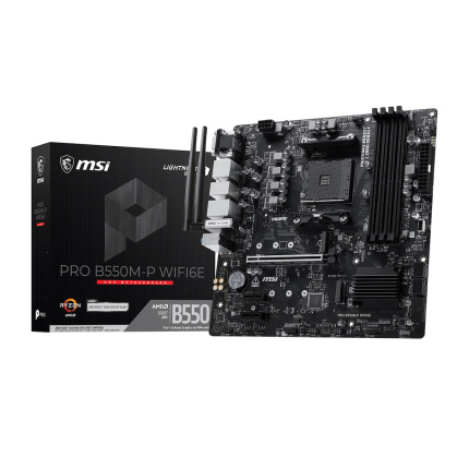 MSI Pro B550M-P WIFI6E Motherboard Micro ATX με AMD AM4 Socket 7C95-202R <span style="color: white; visibility:visible;">4711377453530</span>