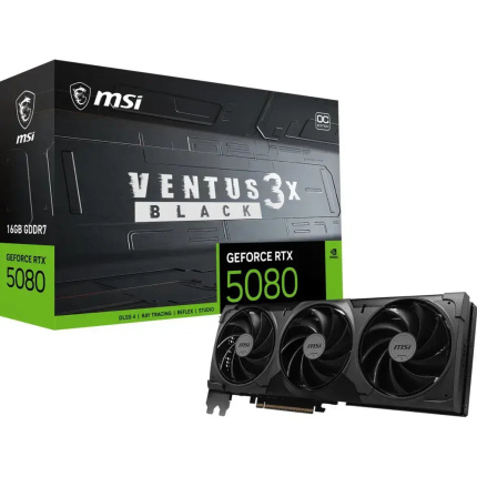 MSI GeForce RTX 5080 16GB GDDR7 VENTUS 3X OC Κάρτα Γραφικών 912-V531-680 <span style="color: white; visibility:visible;">4711377423779</span>